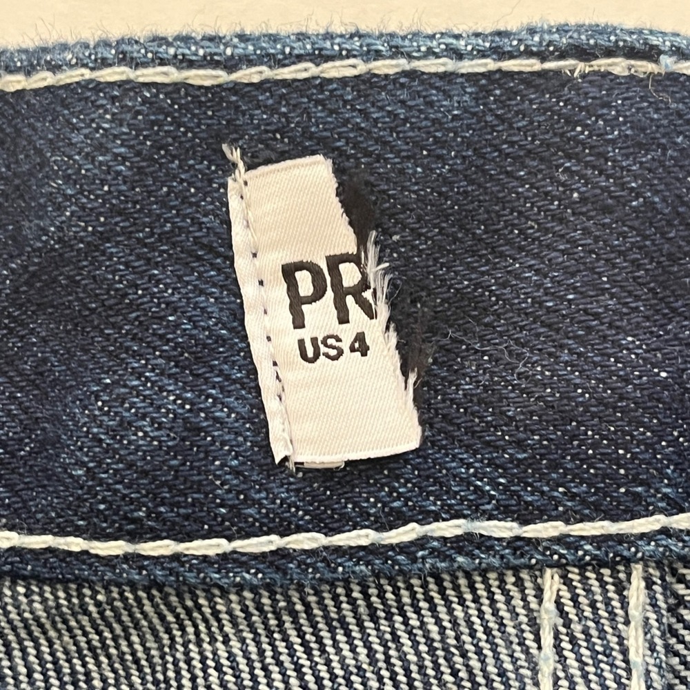 Princess Polly Daisy Wide Leg Jean 4 Dark Wash Flower High Rise Denim Streetwear - Picture 6 of 11